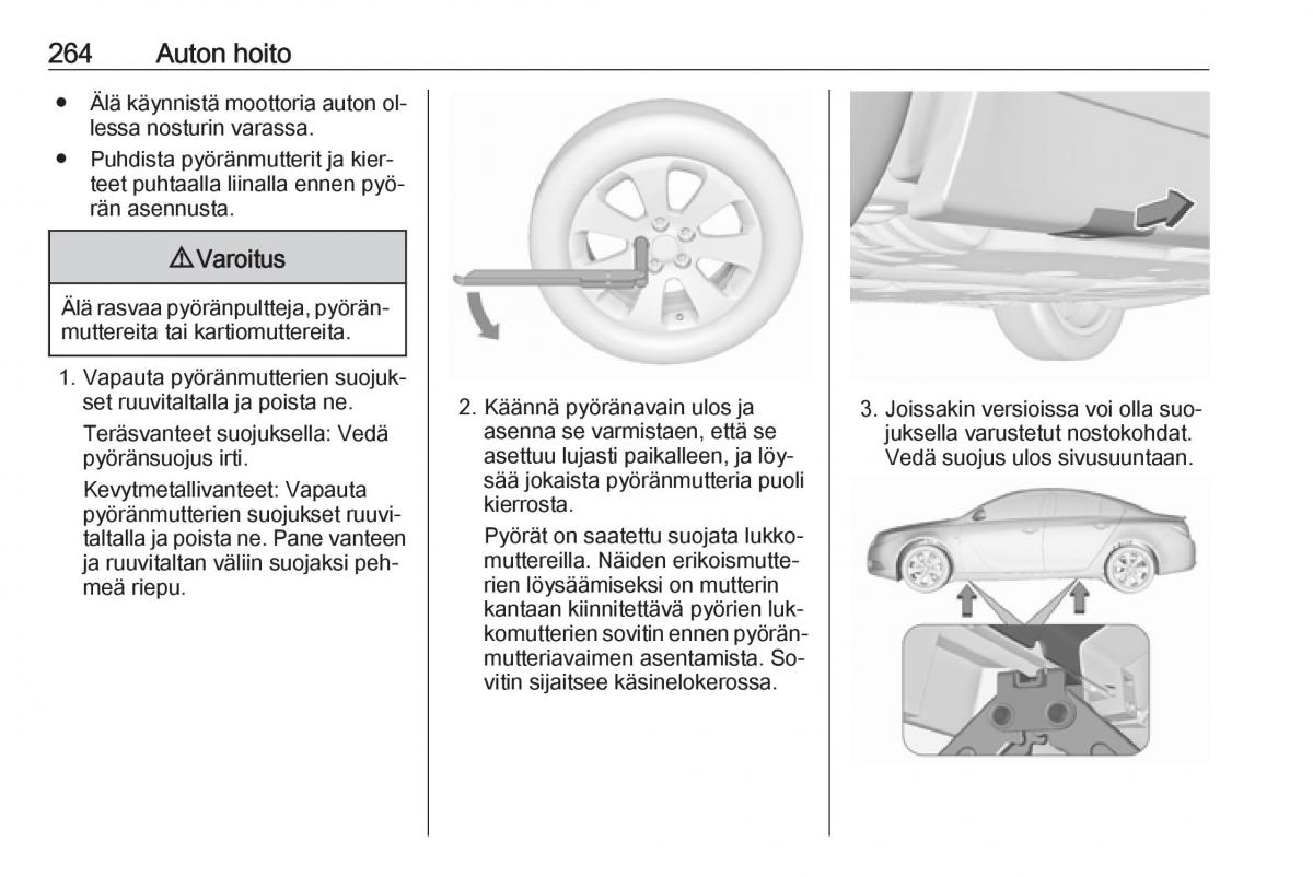 Opel Insignia A omistajan kasikirja / page 266