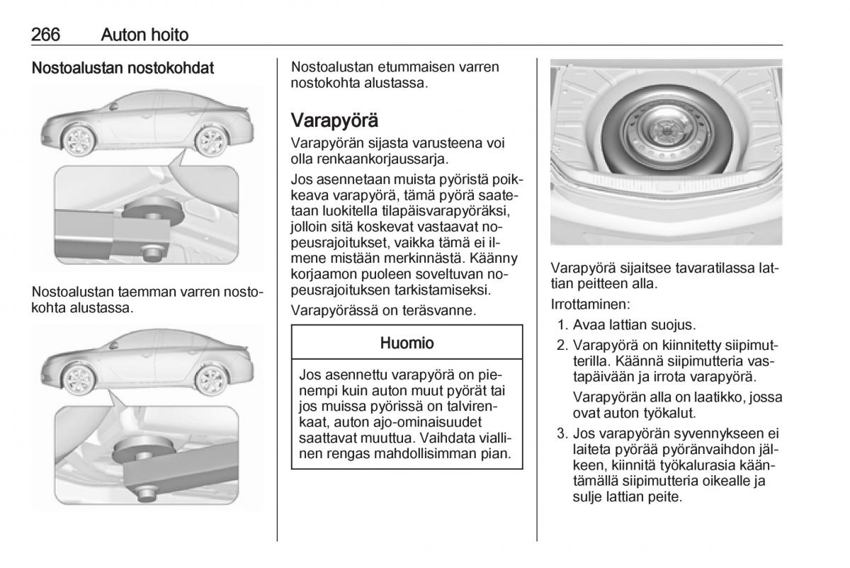 Opel Insignia A omistajan kasikirja / page 268