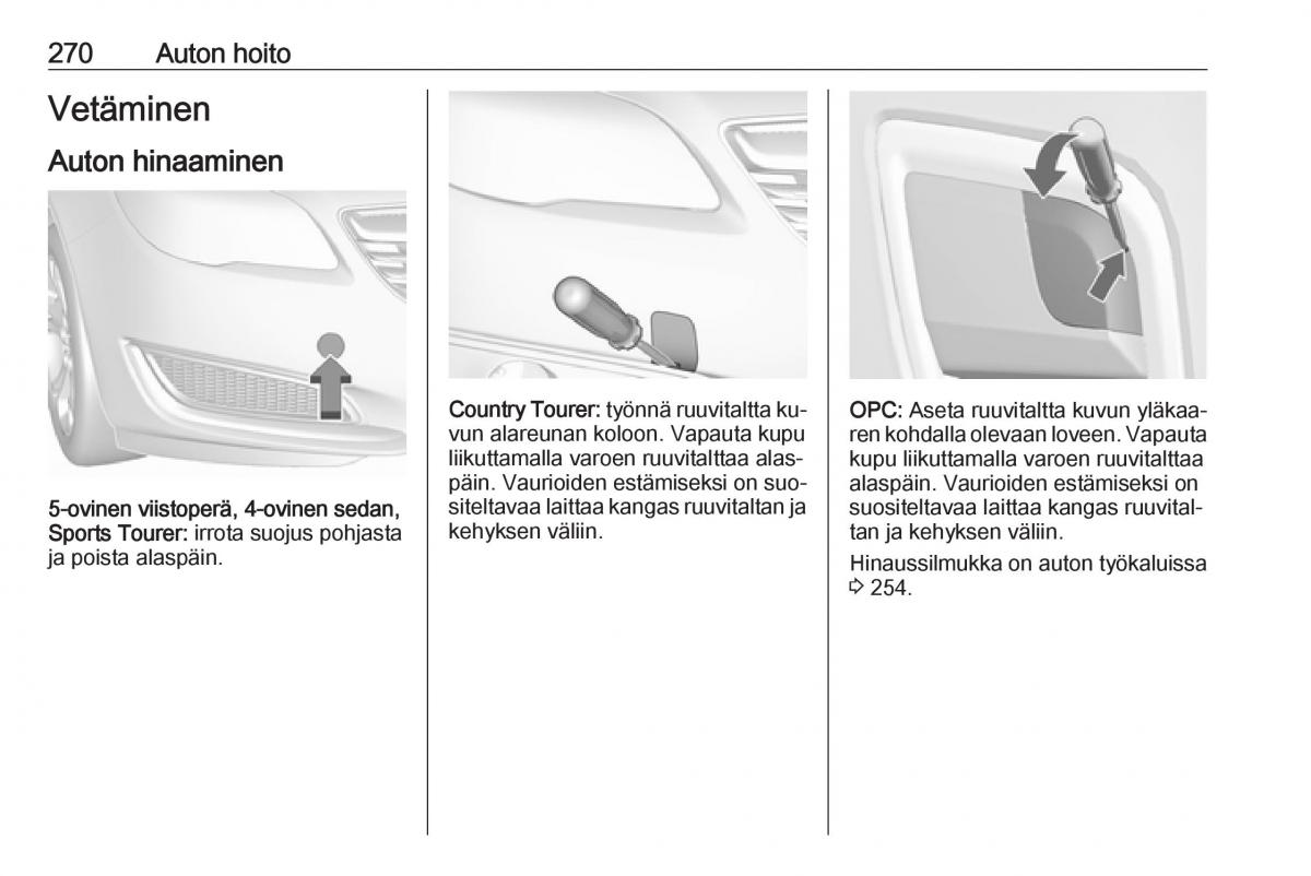 Opel Insignia A omistajan kasikirja / page 272