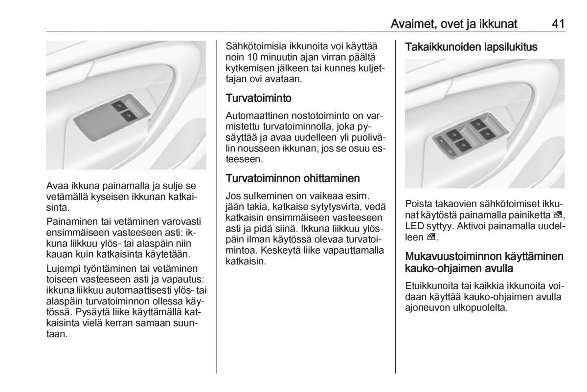 Opel Insignia A omistajan kasikirja / page 43