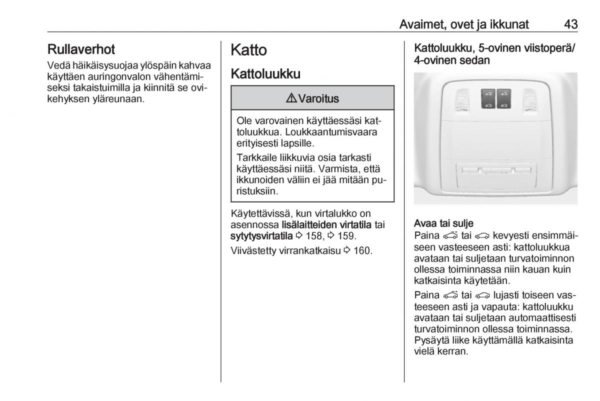 Opel Insignia A omistajan kasikirja / page 45