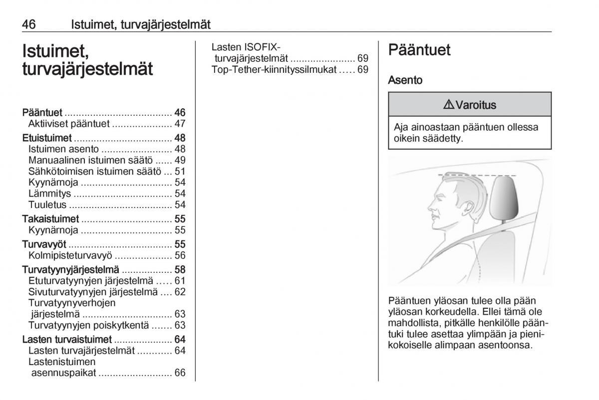 Opel Insignia A omistajan kasikirja / page 48