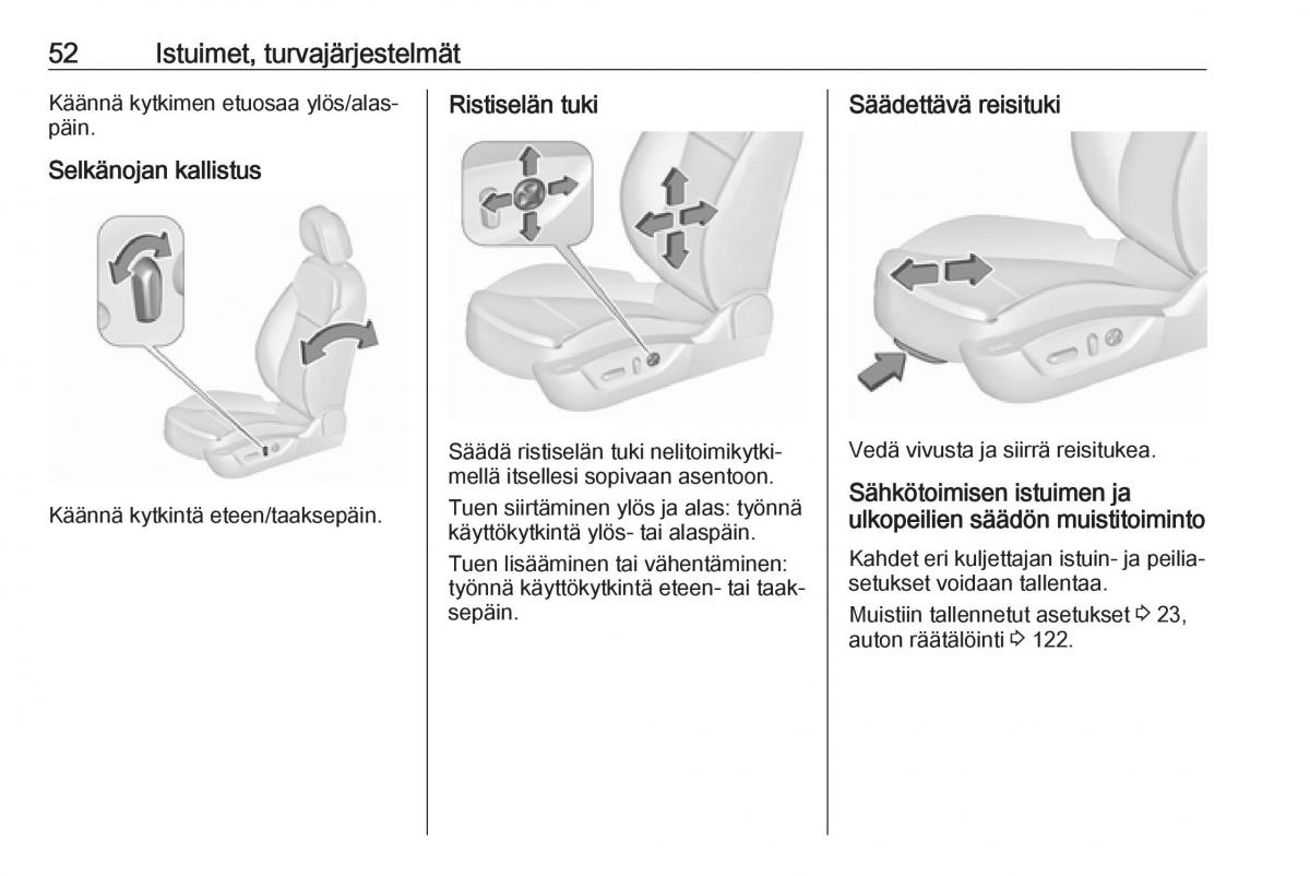 Opel Insignia A omistajan kasikirja / page 54