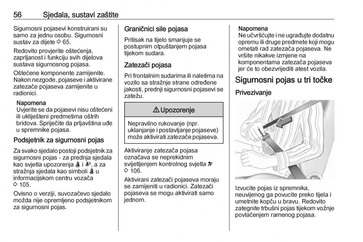 Opel Insignia A vlasnicko uputstvo / page 58