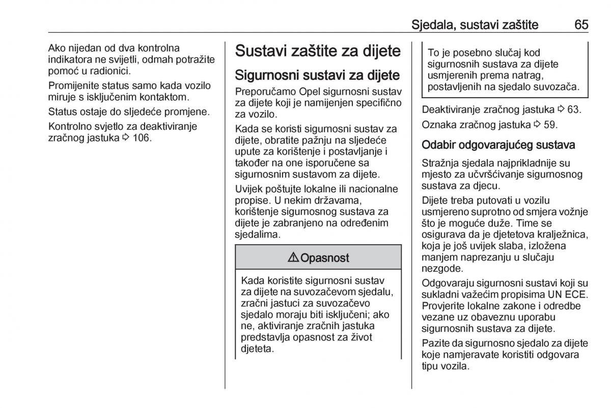 Opel Insignia A vlasnicko uputstvo / page 67