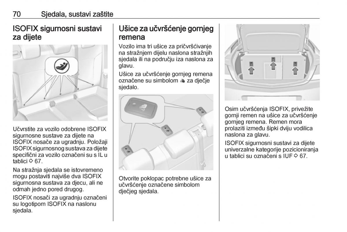 Opel Insignia A vlasnicko uputstvo / page 72