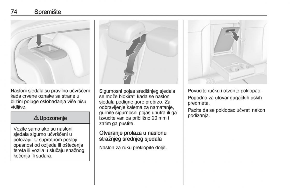 Opel Insignia A vlasnicko uputstvo / page 76