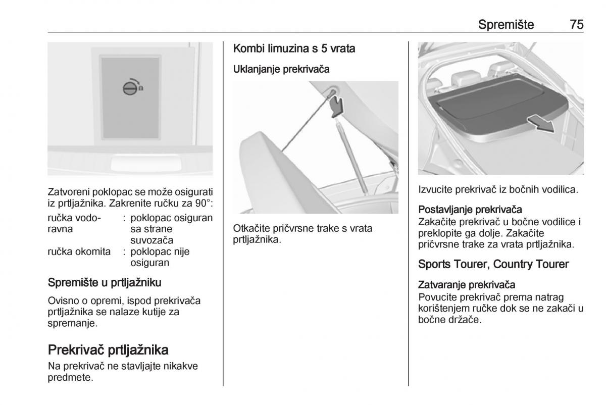 Opel Insignia A vlasnicko uputstvo / page 77