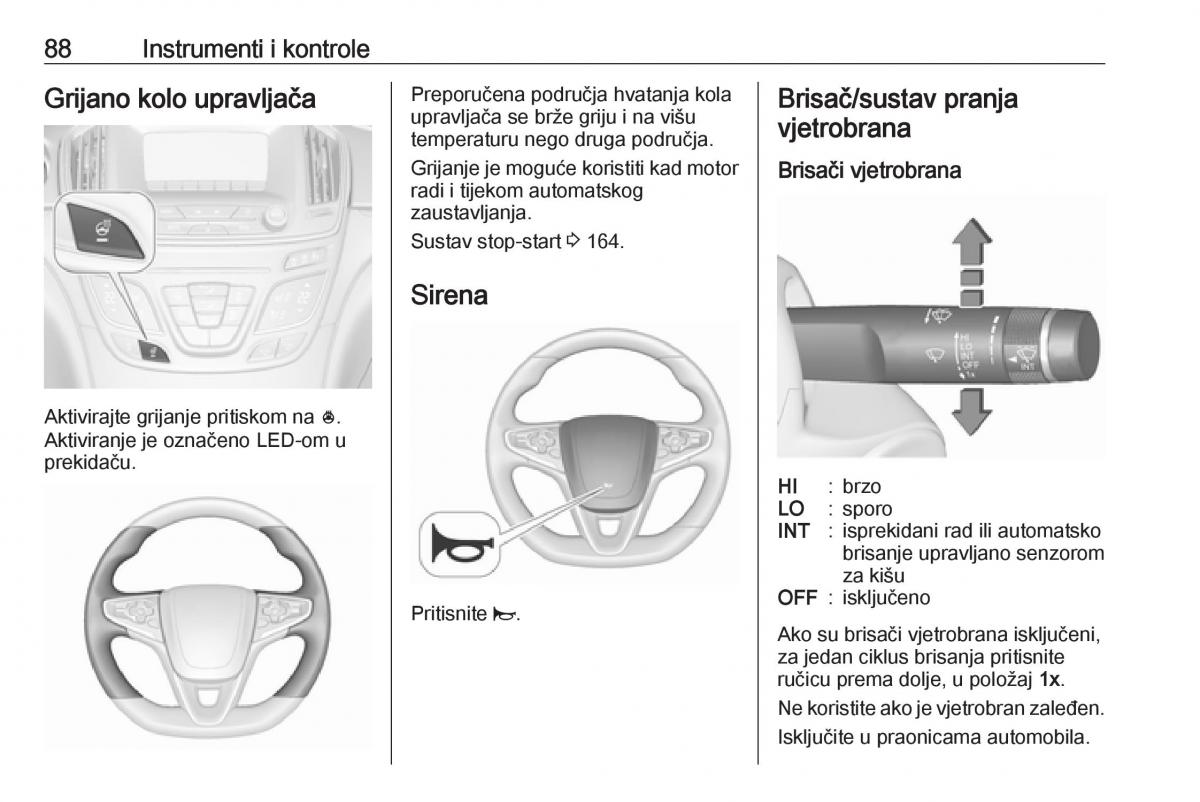 Opel Insignia A vlasnicko uputstvo / page 90