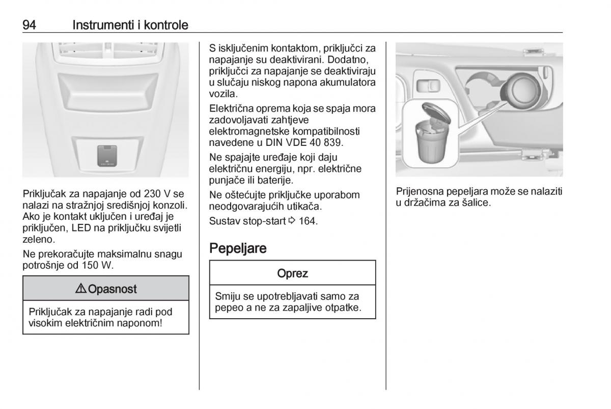 Opel Insignia A vlasnicko uputstvo / page 96