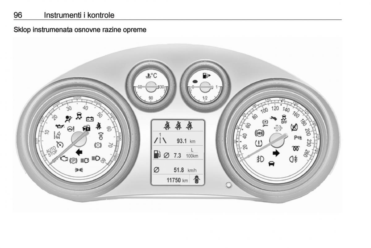 Opel Insignia A vlasnicko uputstvo / page 98