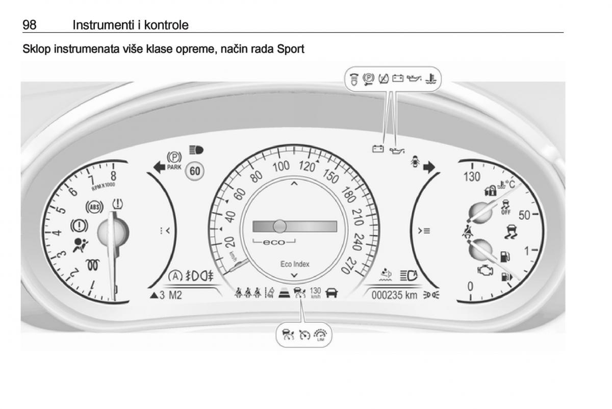 Opel Insignia A vlasnicko uputstvo / page 100