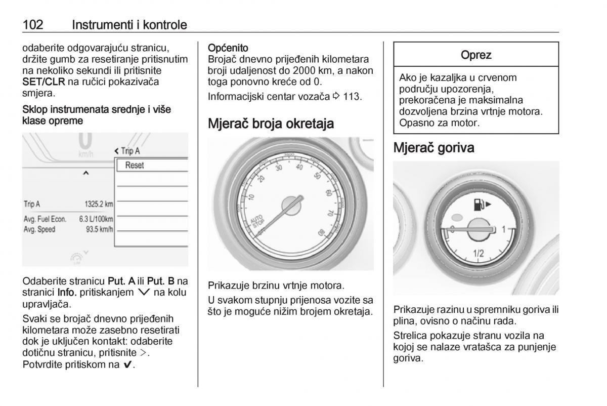 Opel Insignia A vlasnicko uputstvo / page 104