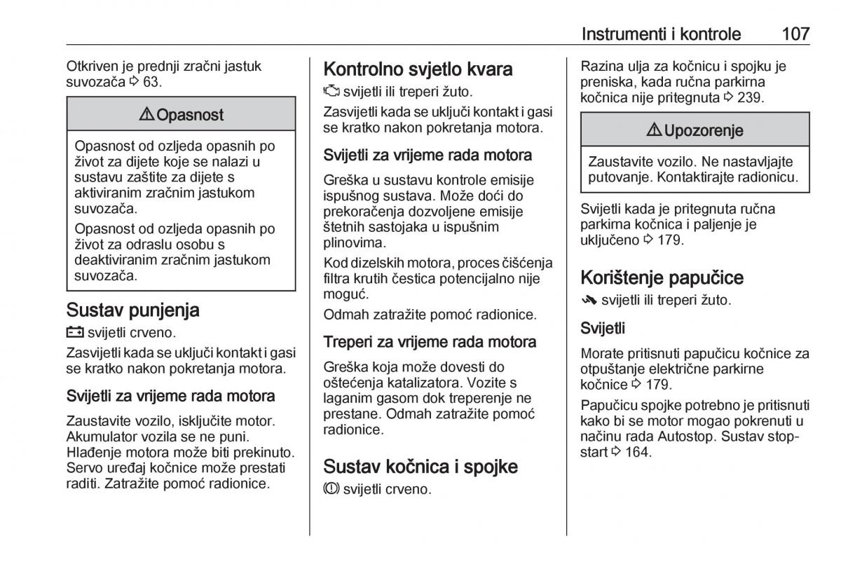 Opel Insignia A vlasnicko uputstvo / page 109