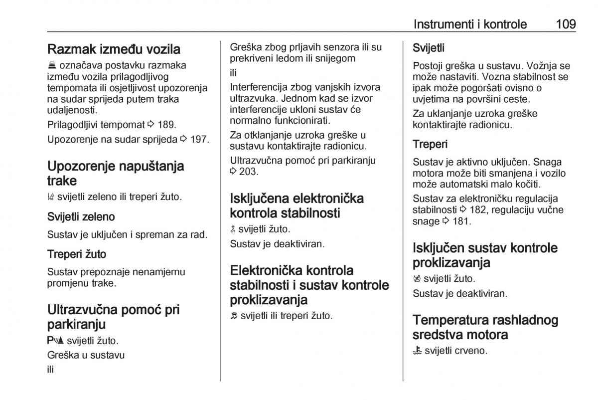 Opel Insignia A vlasnicko uputstvo / page 111