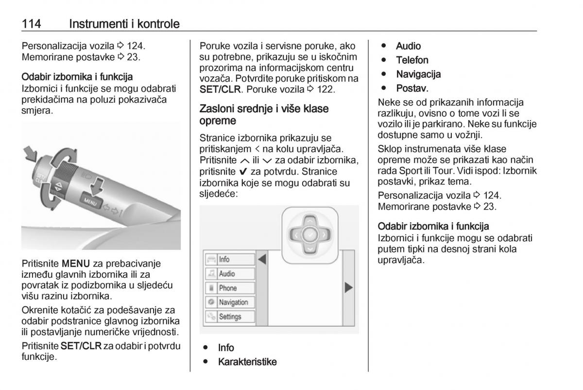 Opel Insignia A vlasnicko uputstvo / page 116