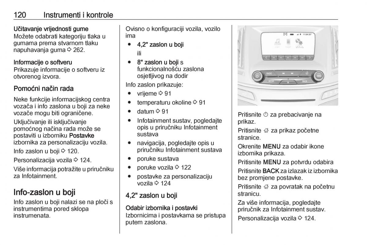 Opel Insignia A vlasnicko uputstvo / page 122