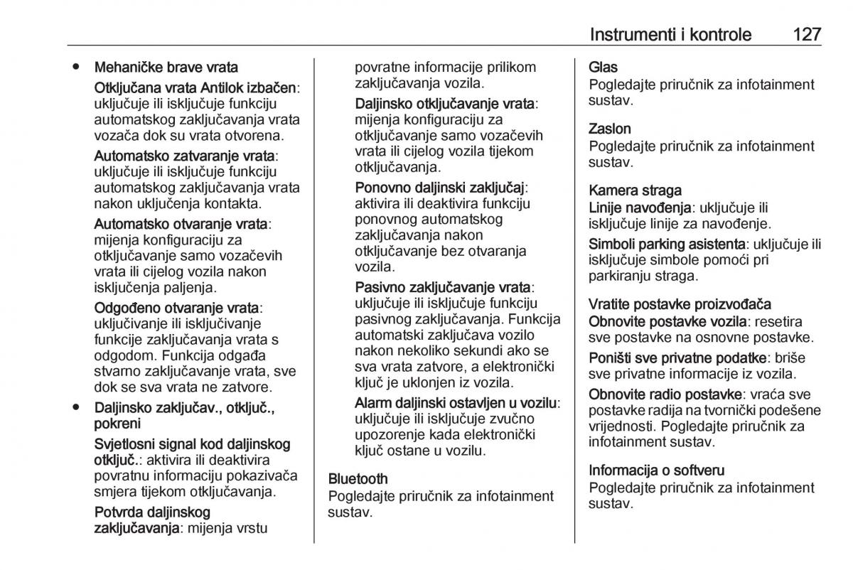 Opel Insignia A vlasnicko uputstvo / page 129