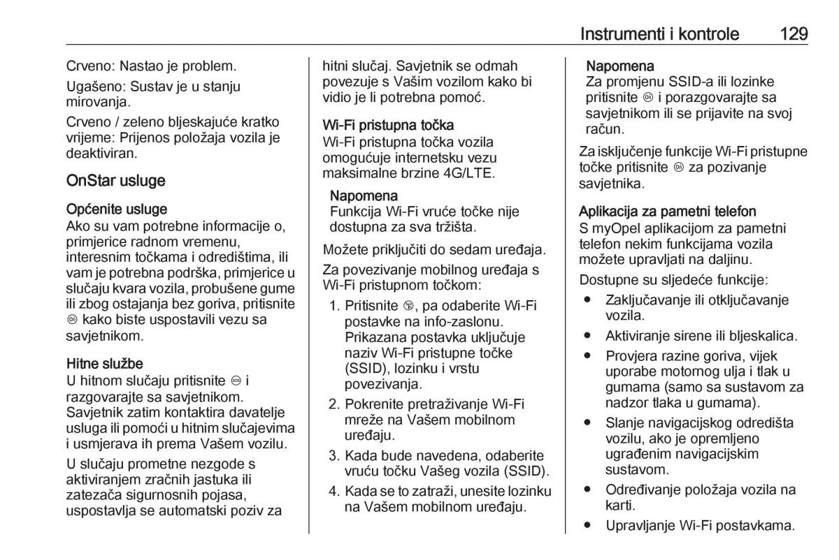 Opel Insignia A vlasnicko uputstvo / page 131