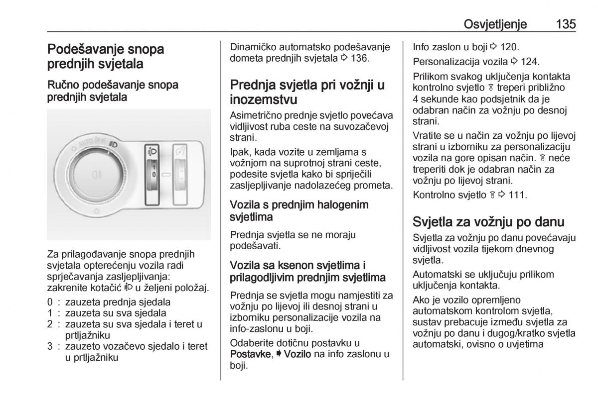 Opel Insignia A vlasnicko uputstvo / page 137