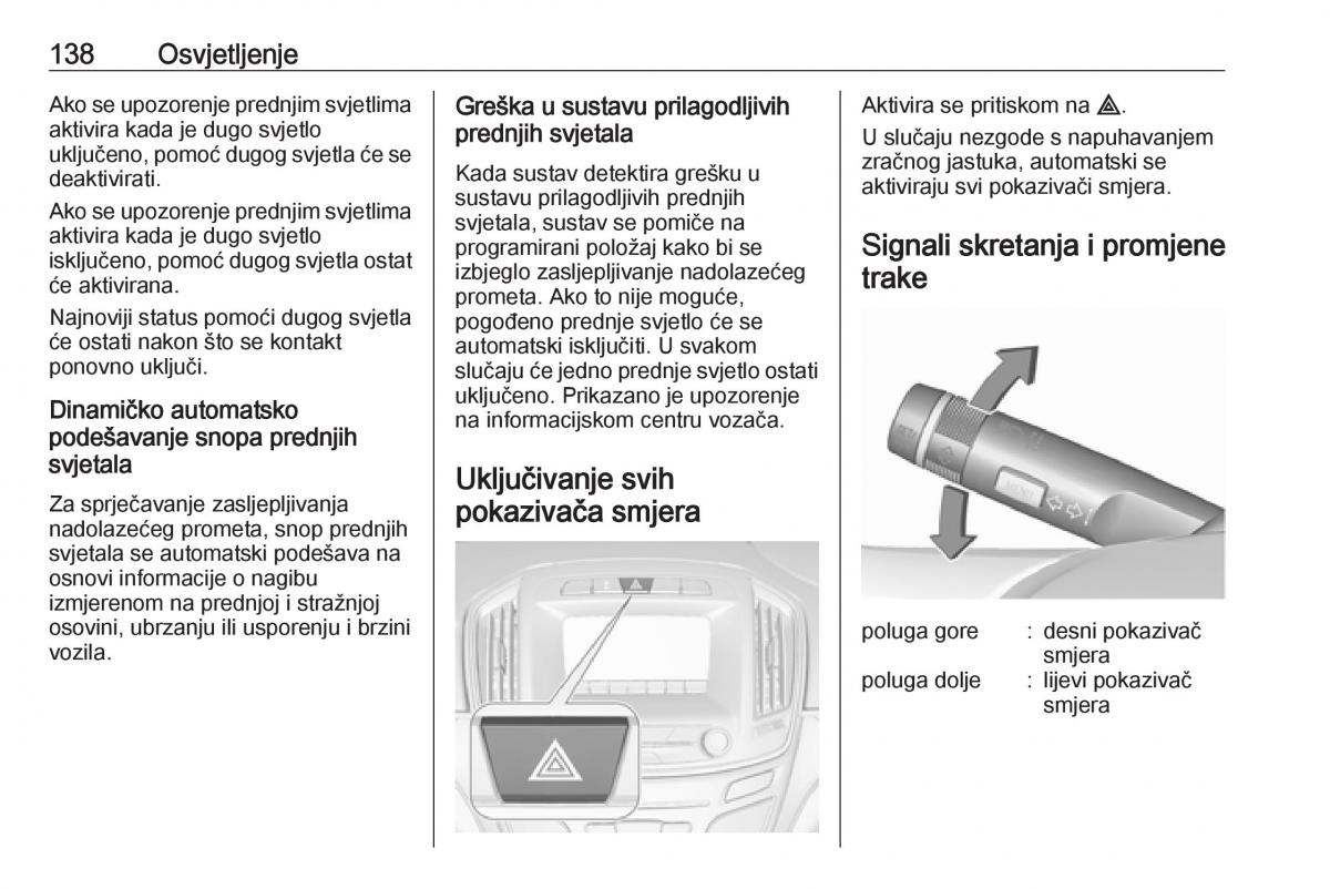 Opel Insignia A vlasnicko uputstvo / page 140