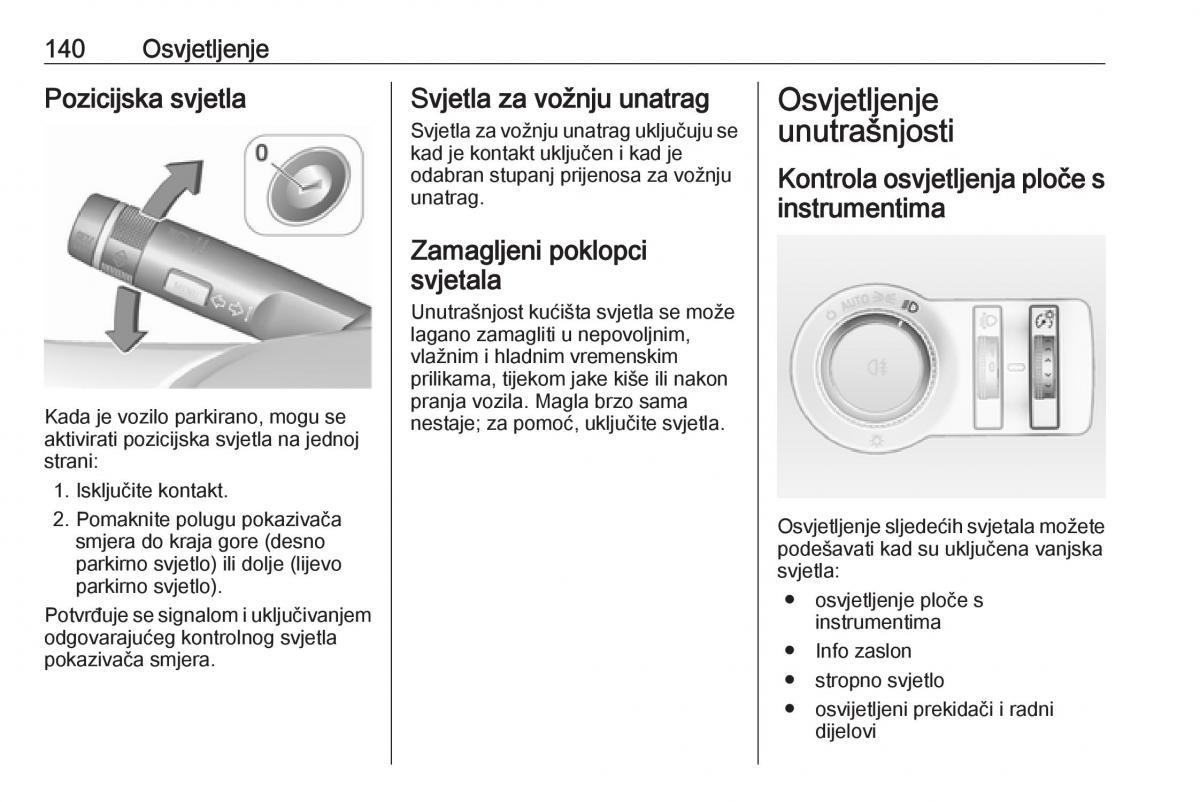 Opel Insignia A vlasnicko uputstvo / page 142