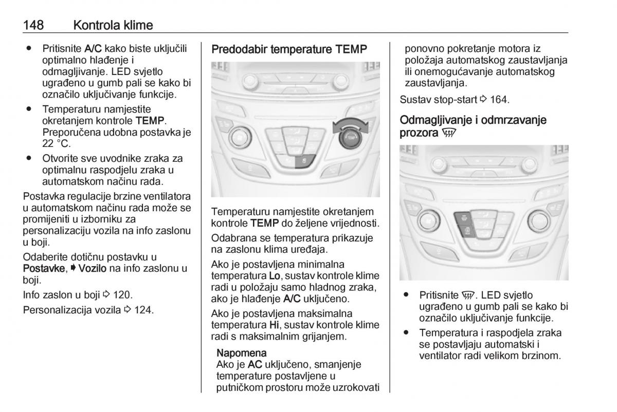 Opel Insignia A vlasnicko uputstvo / page 150