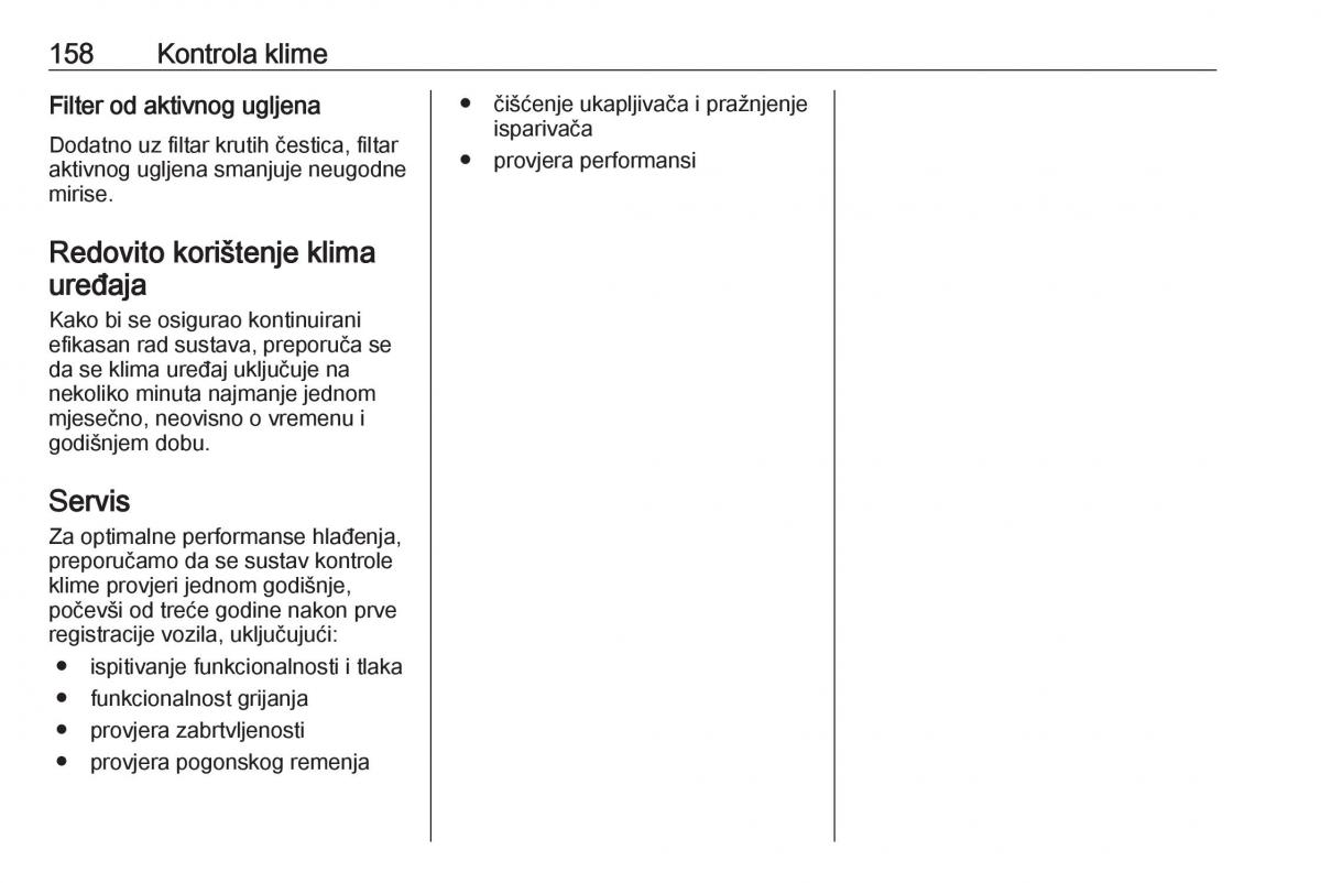 Opel Insignia A vlasnicko uputstvo / page 160