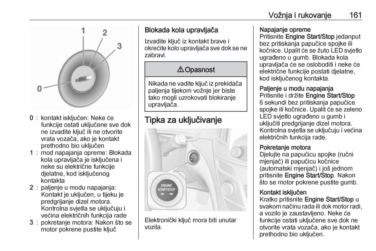 Opel Insignia A vlasnicko uputstvo / page 163