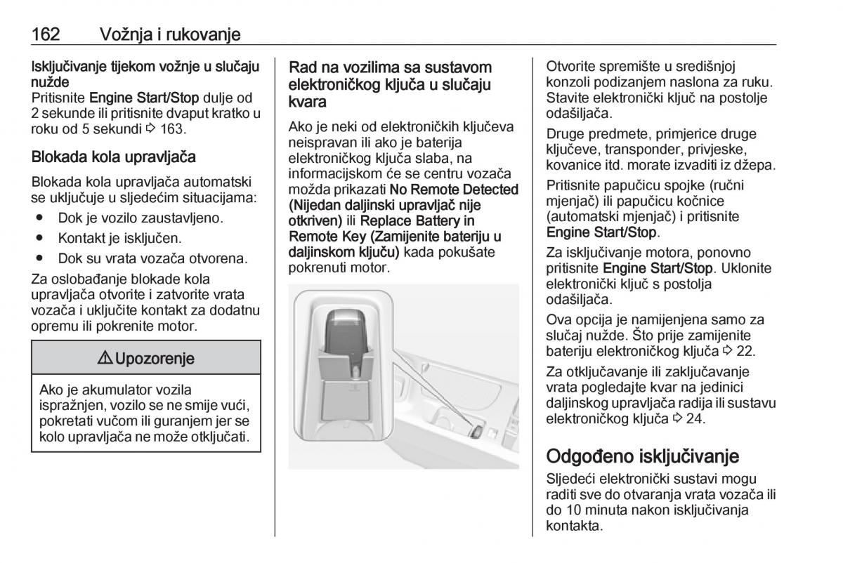 Opel Insignia A vlasnicko uputstvo / page 164