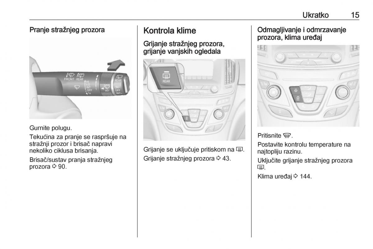 Opel Insignia A vlasnicko uputstvo / page 17