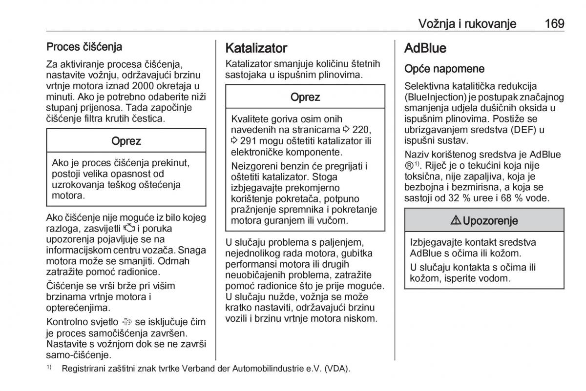 Opel Insignia A vlasnicko uputstvo / page 171