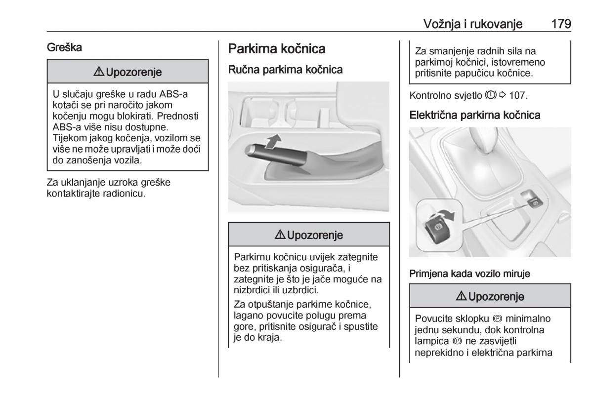 Opel Insignia A vlasnicko uputstvo / page 181