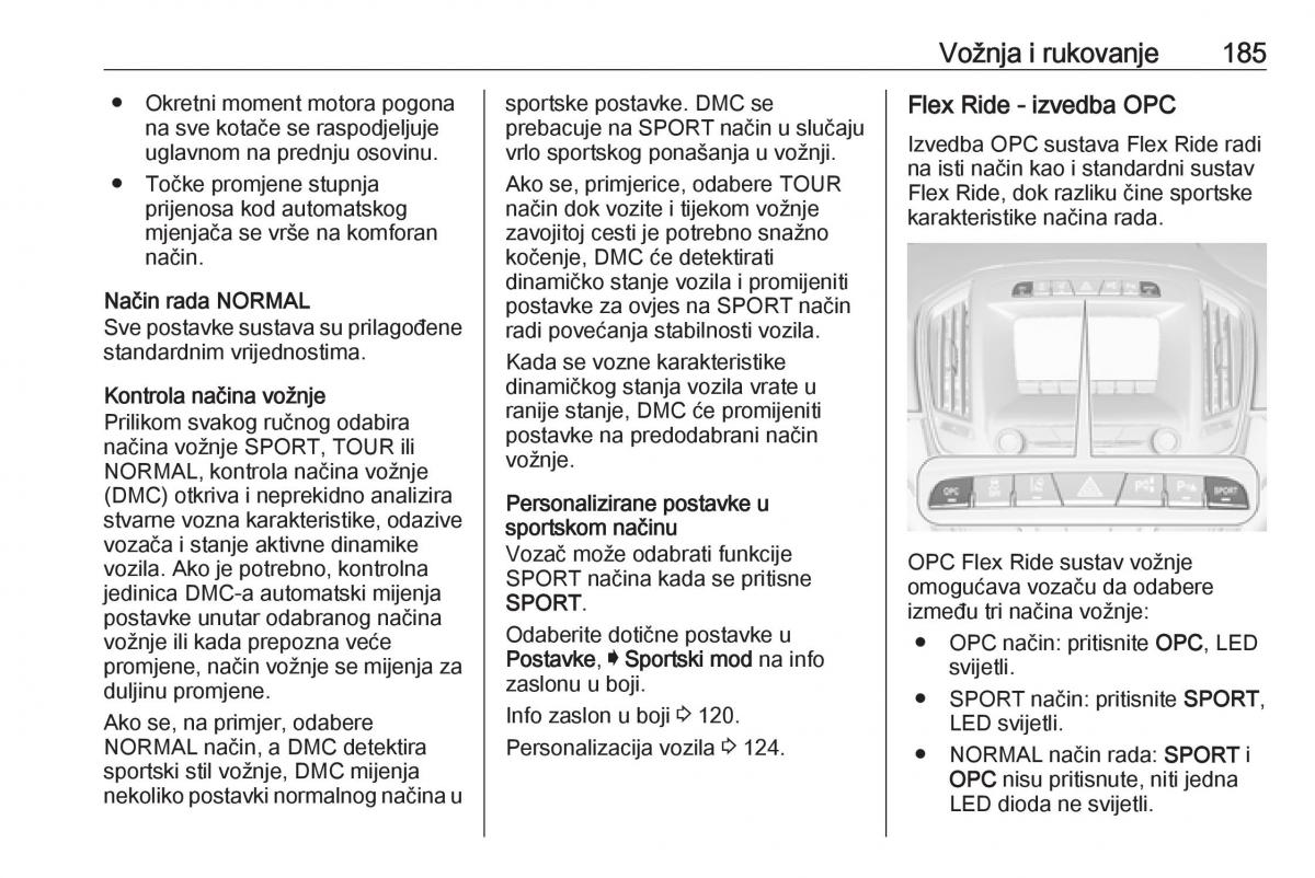 Opel Insignia A vlasnicko uputstvo / page 187