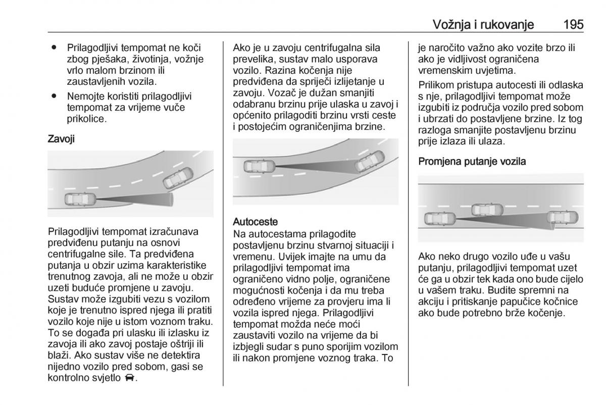 Opel Insignia A vlasnicko uputstvo / page 197