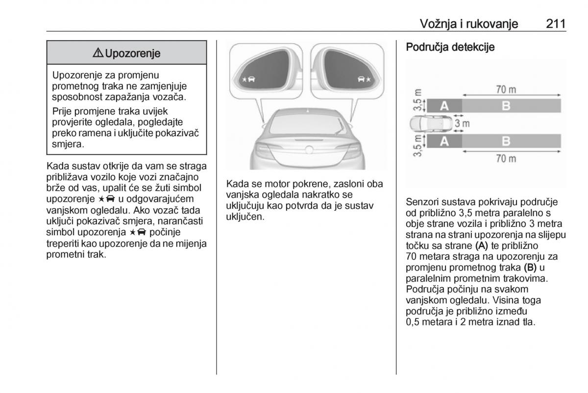 Opel Insignia A vlasnicko uputstvo / page 213