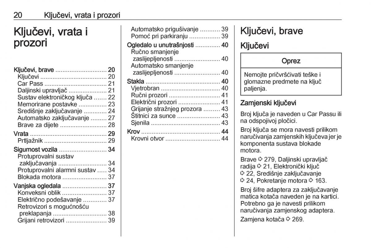 Opel Insignia A vlasnicko uputstvo / page 22