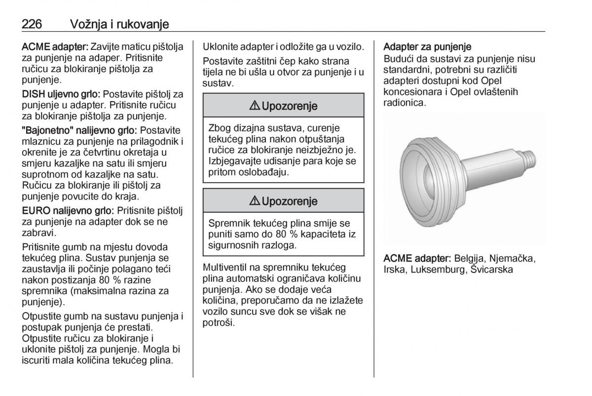 Opel Insignia A vlasnicko uputstvo / page 228