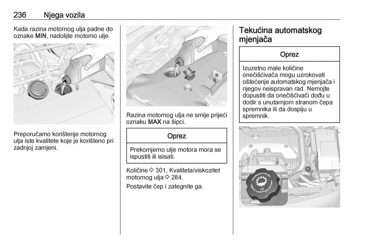 Opel Insignia A vlasnicko uputstvo / page 238