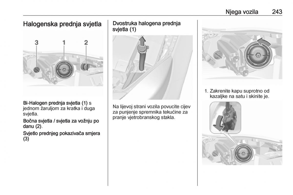 Opel Insignia A vlasnicko uputstvo / page 245