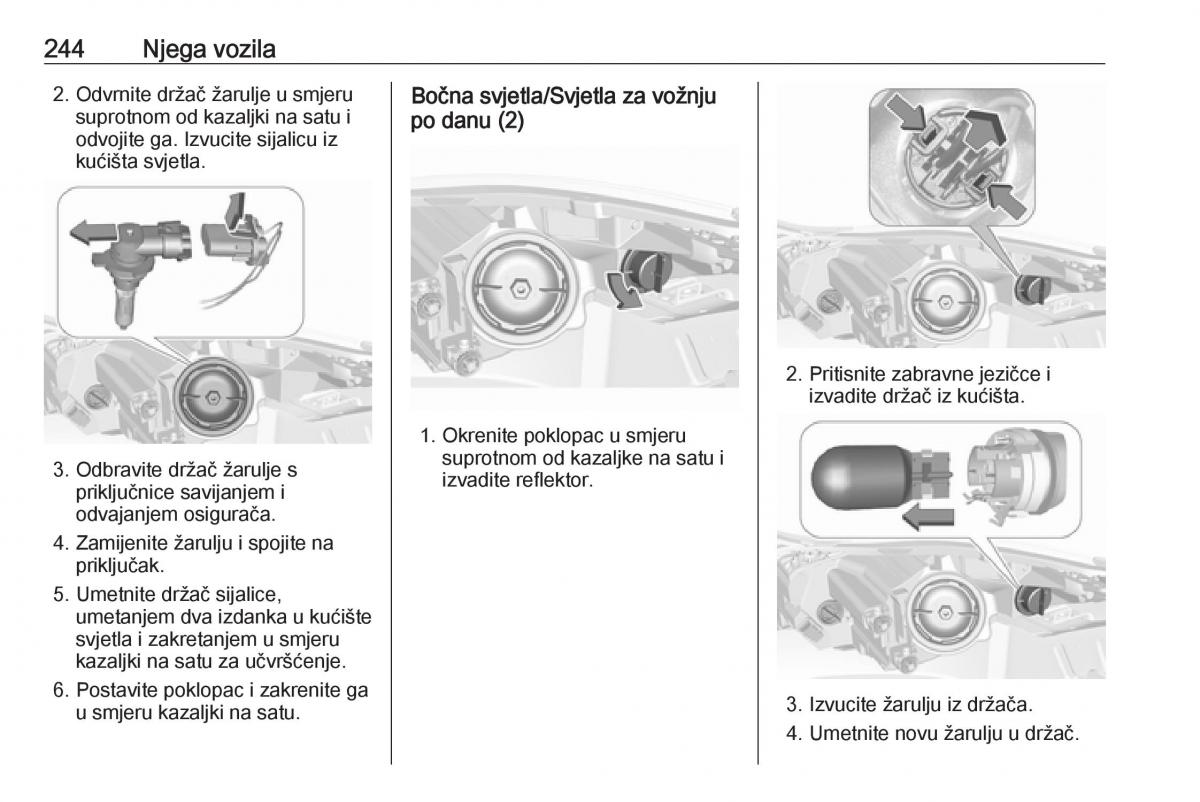 Opel Insignia A vlasnicko uputstvo / page 246