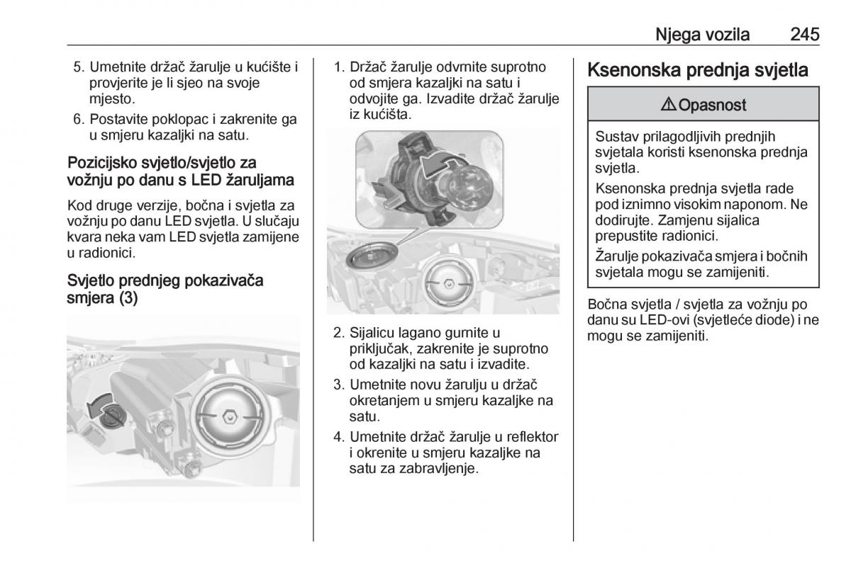 Opel Insignia A vlasnicko uputstvo / page 247