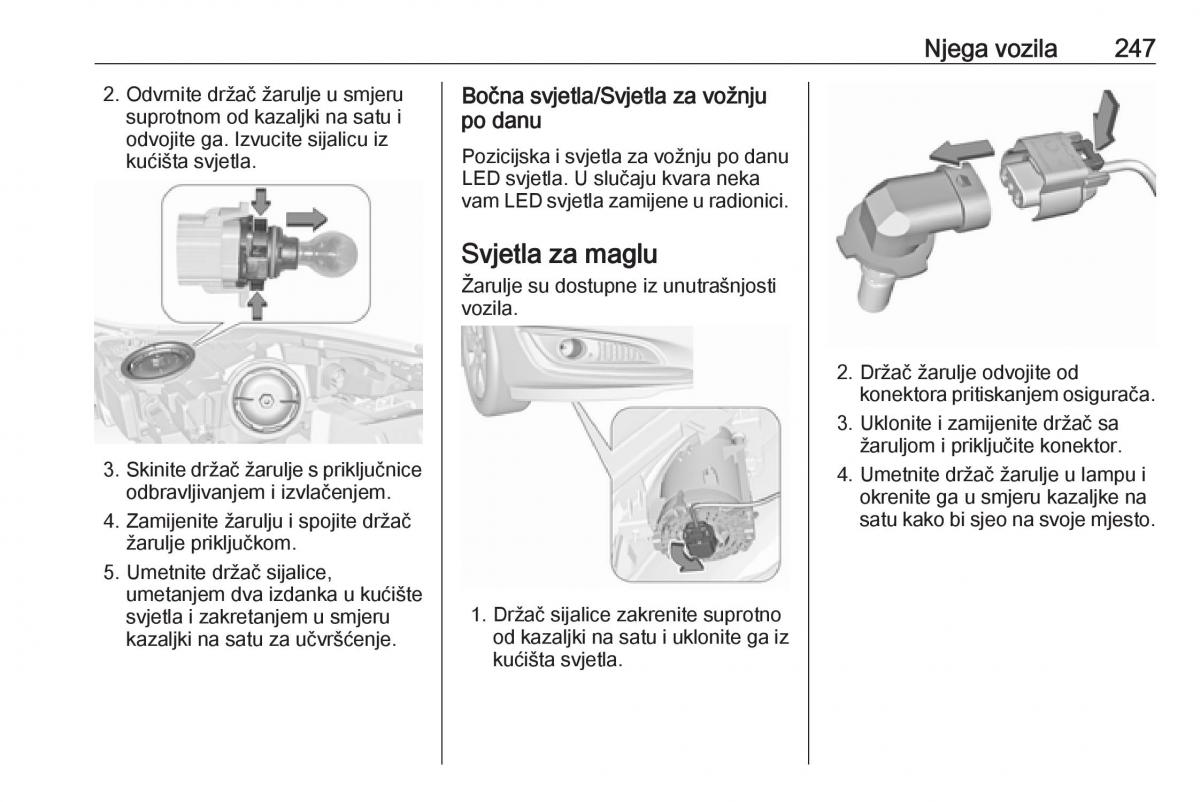 Opel Insignia A vlasnicko uputstvo / page 249