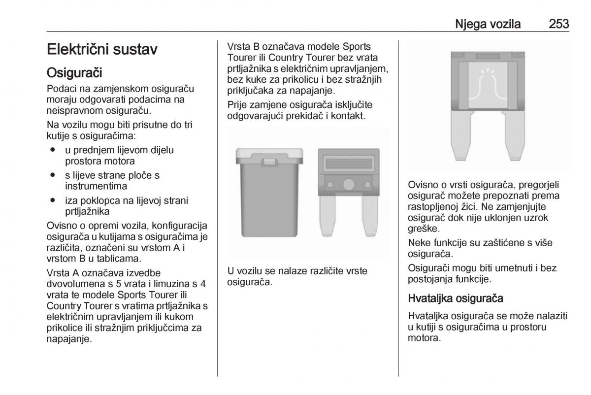 Opel Insignia A vlasnicko uputstvo / page 255