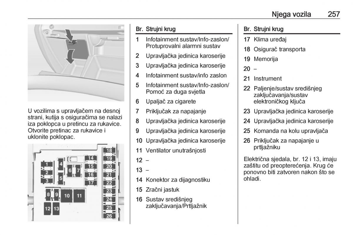 Opel Insignia A vlasnicko uputstvo / page 259