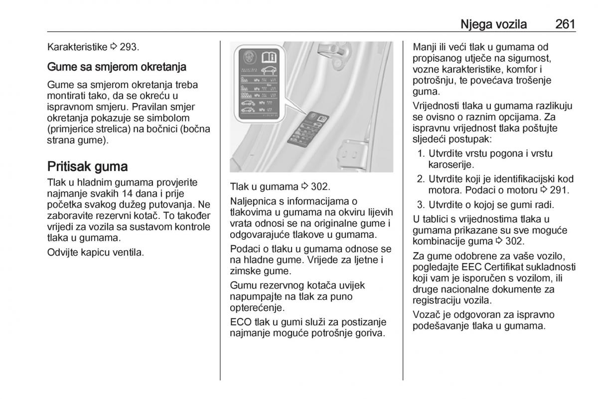 Opel Insignia A vlasnicko uputstvo / page 263