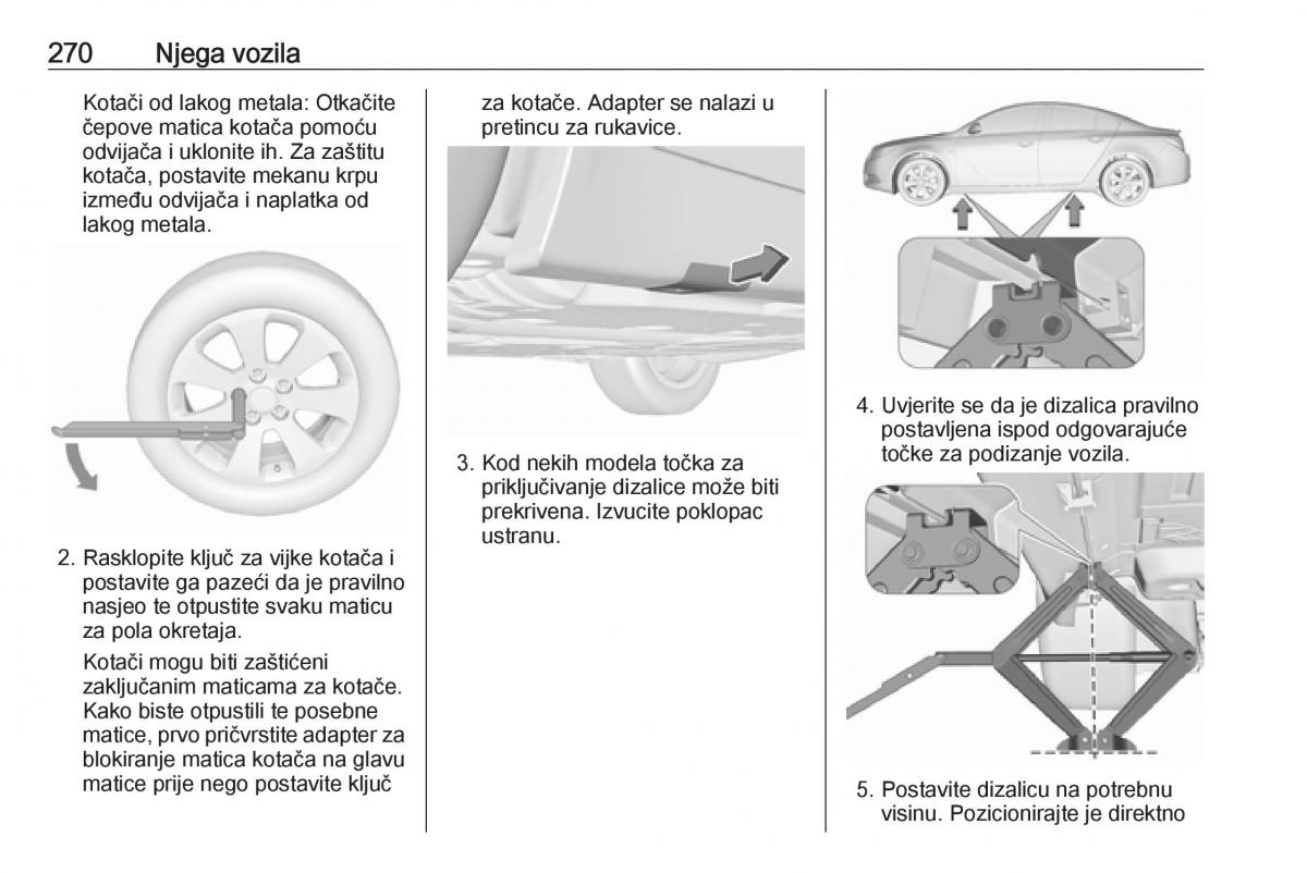 Opel Insignia A vlasnicko uputstvo / page 272