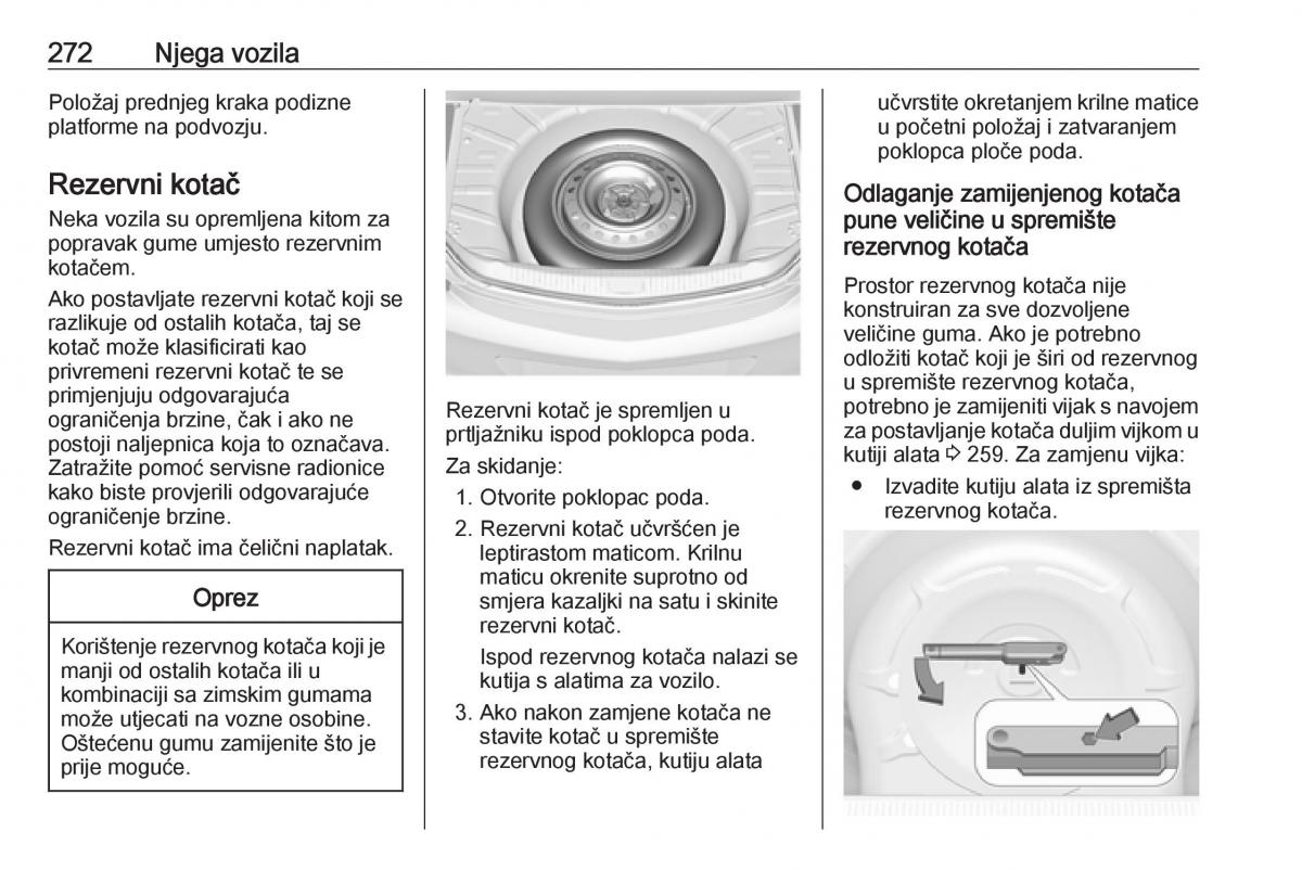 Opel Insignia A vlasnicko uputstvo / page 274