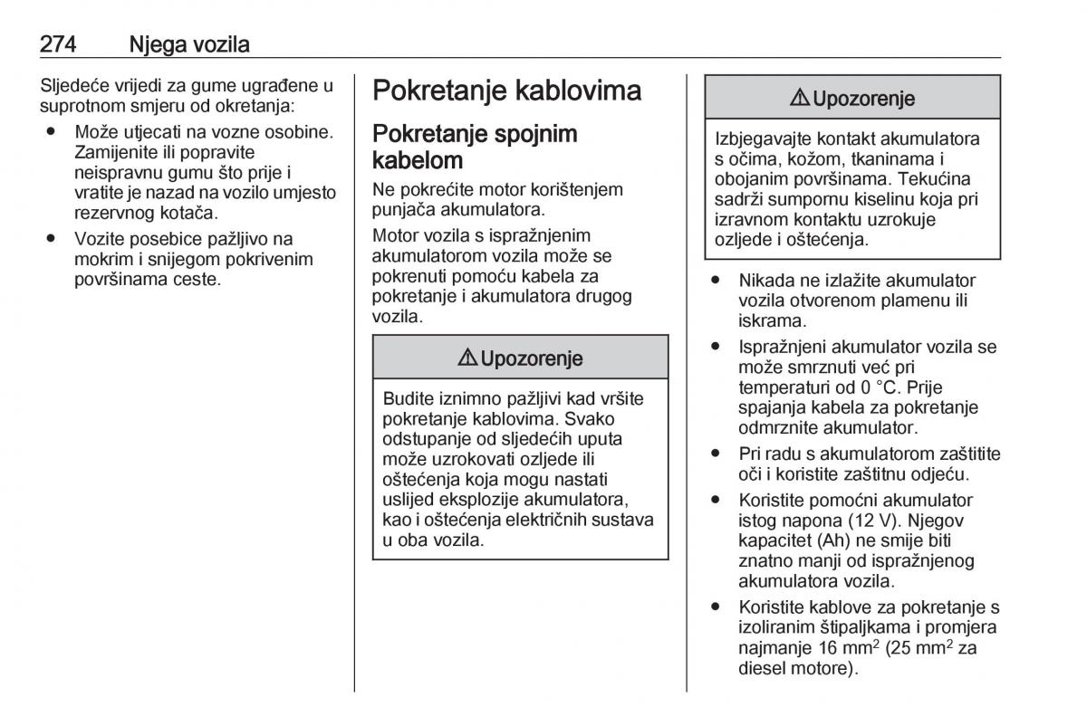 Opel Insignia A vlasnicko uputstvo / page 276