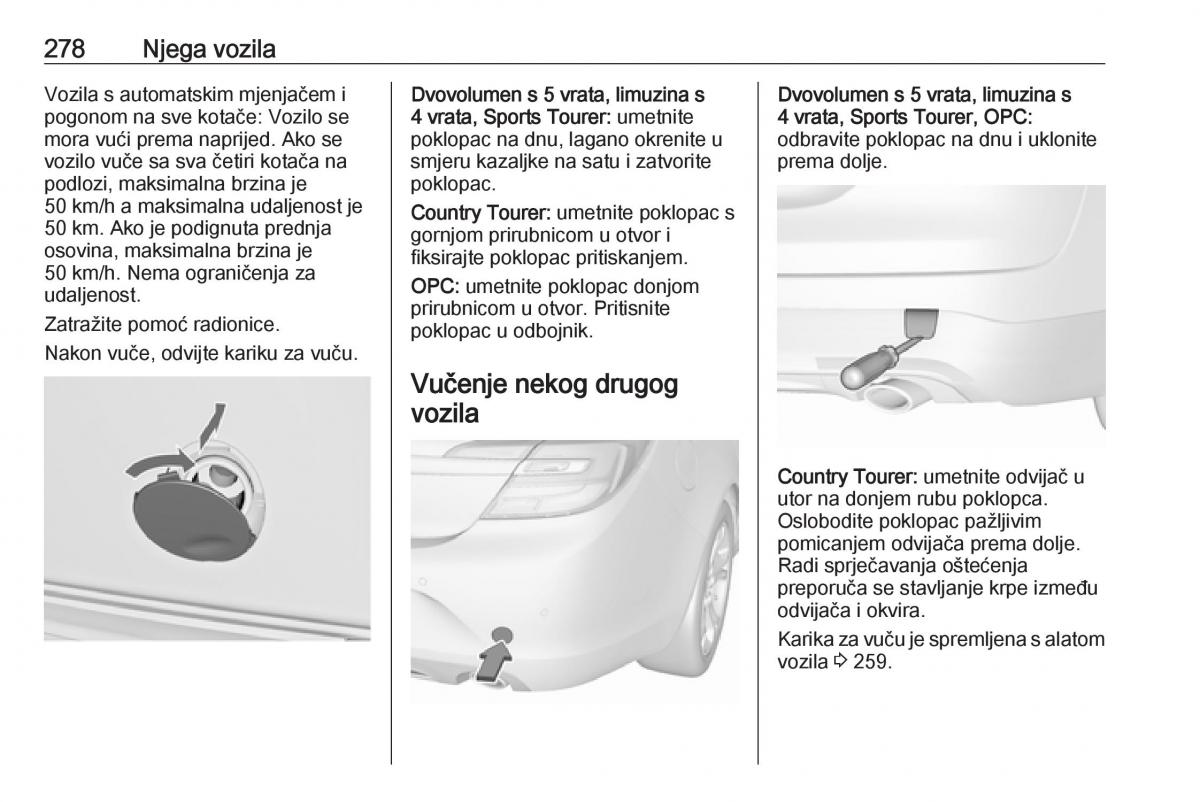 Opel Insignia A vlasnicko uputstvo / page 280